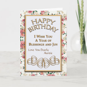 Alles Gute zum Geburtstag, Tante Liebe Sie Karte