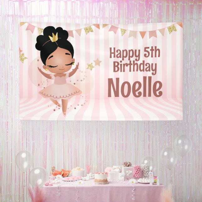 Alles Gute zum Geburtstag! Tanzprinzessin Ballerin Banner (Party)