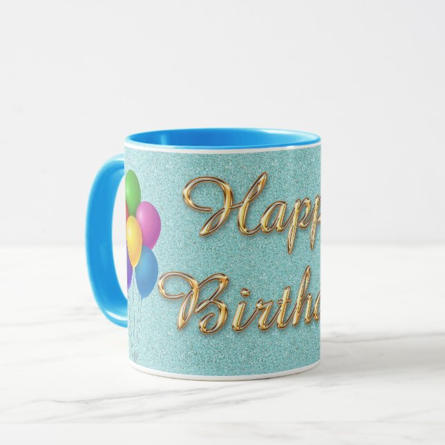 Alles Gute zum Geburtstag Tasse (Vorderseite Links)