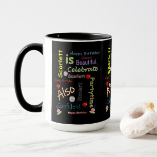 Alles Gute zum Geburtstag Tasse Scarlett