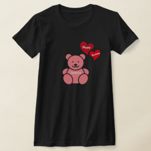 Alles Gute zum Geburtstag, Teddy Bear and Hearts, T-Shirt