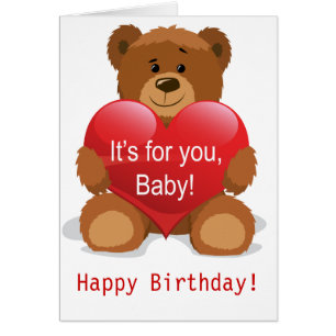 Alles Gute zum Geburtstag Teddybär-Grußkarte