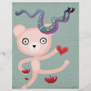 Alles Gute zum Geburtstag Teddybär Poppy Flyer