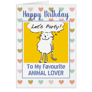 Alles Gute zum Geburtstag Tierliebhaber