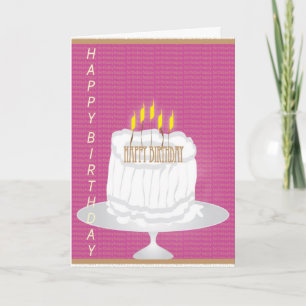 Alles Gute zum Geburtstag Torte Karte