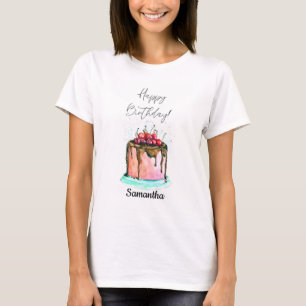 Alles Gute zum Geburtstag Torte T-Shirt