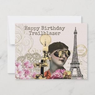 Alles Gute zum Geburtstag Trailblazer Steampunk Vi Karte