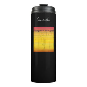 Alles Gute zum Geburtstag, tropischer Sommer Thermosbecher
