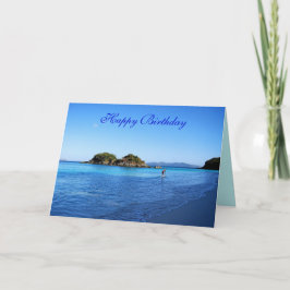Alles Gute zum Geburtstag, Trunk Bay, St. John, U. Karte