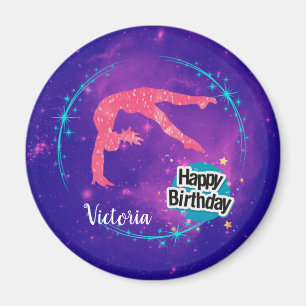 Alles Gute zum Geburtstag Turnen Galaxy Tumbling Magnet