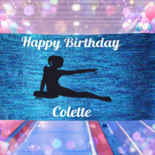 Alles Gute zum Geburtstag Turnen Personalisiertes  Banner