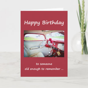 Alles Gute zum Geburtstag Über den Berg Vintage ro Karte