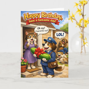 Alles Gute zum Geburtstag, Überraschung, Gurkenpak Karte