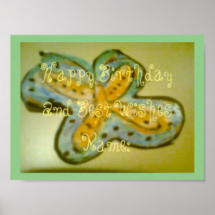 Alles Gute zum Geburtstag und die besten Wünsche P Poster