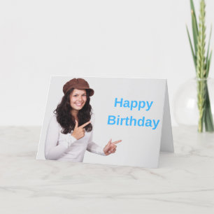 Alles Gute zum Geburtstag und die Botschaft Feiertagskarte