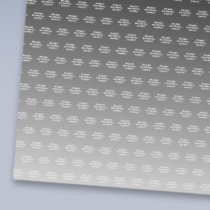 Alles Gute zum Geburtstag und jeden Namen   Black  Geschenkpapier