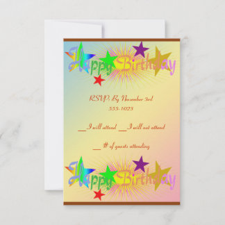 Alles Gute zum Geburtstag und zu den Sternen - Einladung