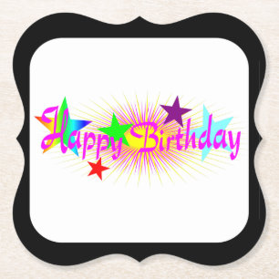 Alles Gute zum Geburtstag und zu den Sternen - Untersetzer