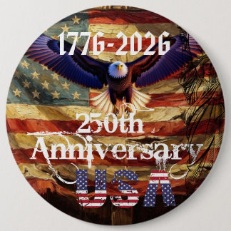 Alles Gute zum Geburtstag USA 250 Jahre  Button