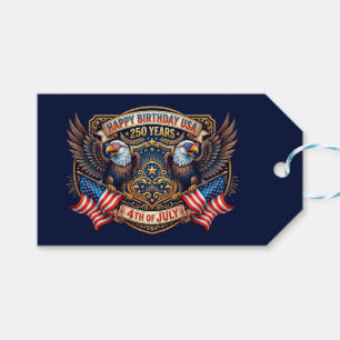 Alles Gute zum Geburtstag USA 250 Jahre   Patrioti Geschenkanhänger