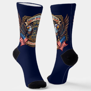 Alles Gute zum Geburtstag USA 250 Jahre   Patrioti Socken