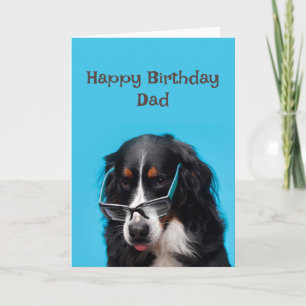 Alles Gute zum Geburtstag Vater Funny Dog Party Ze Karte