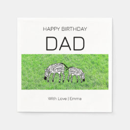 Alles Gute zum Geburtstag Vater, Niedlich und Happ Serviette