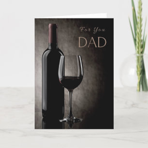 Alles Gute zum Geburtstag Vatertag Rotwein Grußkar Karte