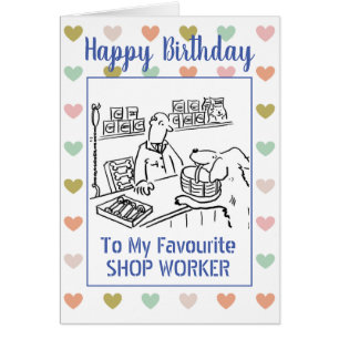 Alles Gute zum Geburtstag Verkaufsmitarbeiter