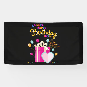 Alles Gute zum Geburtstag Vinylbanner 1,6x3 Banner
