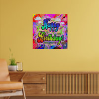 Alles Gute zum Geburtstag Vista Poster