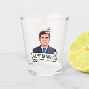 Alles Gute zum Geburtstag vom Bürgermeister PB Schnapsglas