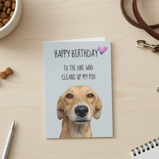 Alles Gute zum Geburtstag vom Hund Funny Spaß Karte (Von Creator hochgeladen)