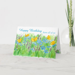 Alles Gute zum Geburtstag von allen uns Karte