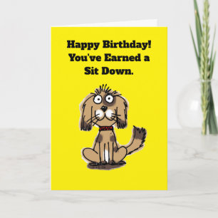 Alles Gute zum Geburtstag von deinem Hund Lustige  Karte