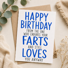 Alles Gute zum Geburtstag von dem, der deine Fürze Feiertagskarte