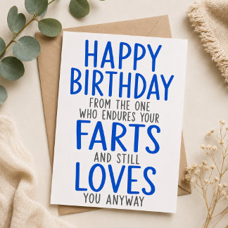 Alles Gute zum Geburtstag von dem, der deine Fürze Feiertagskarte