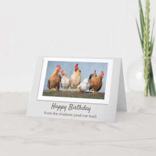 Alles Gute zum Geburtstag von den Hühnern Karte