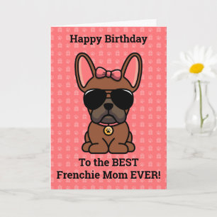 Alles Gute zum Geburtstag von Dog Red Fawn Französ Karte