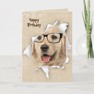 Alles Gute zum Geburtstag von Golden Retriever Karte