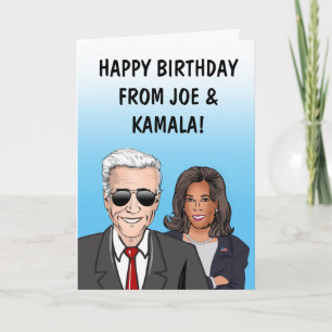 Alles Gute zum Geburtstag von Joe & Kamala Card Karte