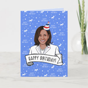 Alles Gute zum Geburtstag von Kamala Harris Karte