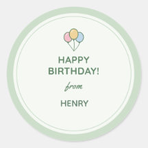 "Alles Gute zum Geburtstag von" Namensgeschenk-Auf