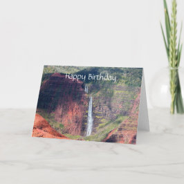 Alles Gute zum Geburtstag, Waipoo Fälle, Waimea Karte