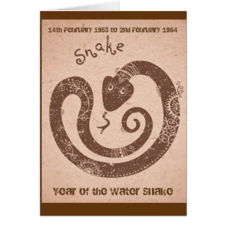 Alles Gute zum Geburtstag "Wasser-Schlange "