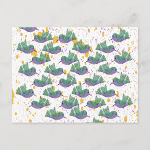 Alles Gute zum Geburtstag Wasserfarben Kolibri für Postkarte