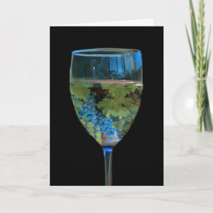 Alles Gute zum Geburtstag Wein und Trauben Karte