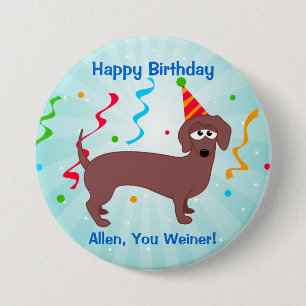 Alles Gute zum Geburtstag Weiner Button
