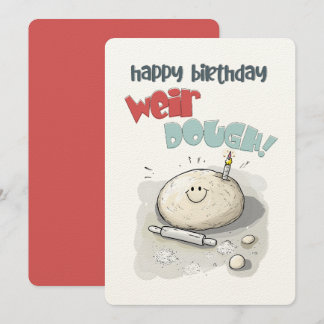 Alles Gute zum Geburtstag, Weir-DOUGH! | Ein Ungla Einladung