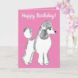 Alles Gute zum Geburtstag! Weißes Standardpfoten P Karte